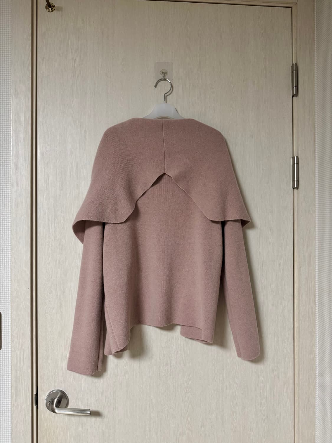 시에 sie 캐시10 율리 와이드 카라 가디건 -핑크 상품이미지4