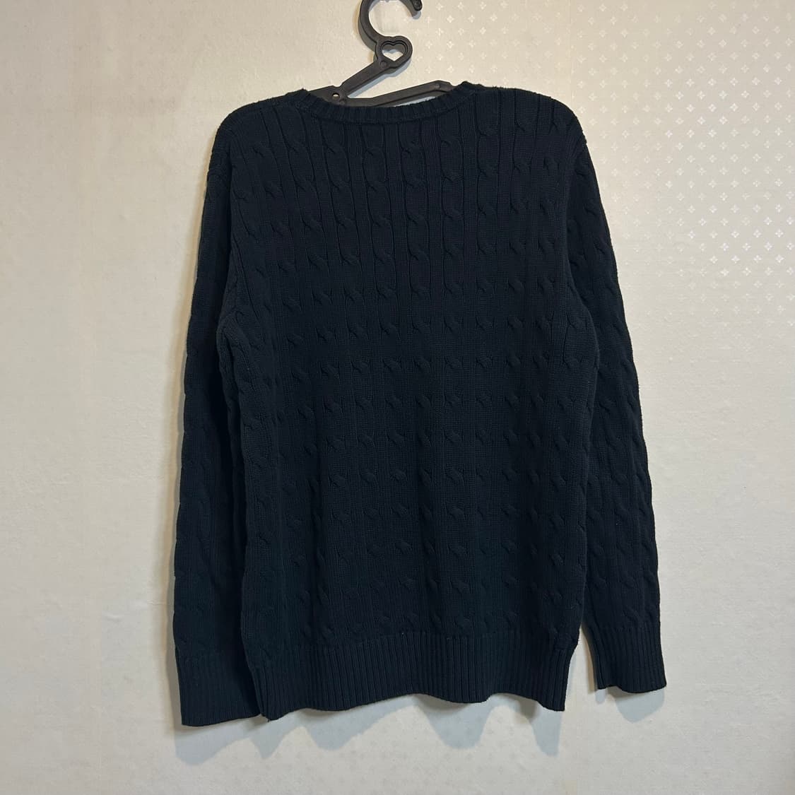 폴로 랄프로렌 신형 보이즈 꽈배기 니트 블랙 L 상품이미지6