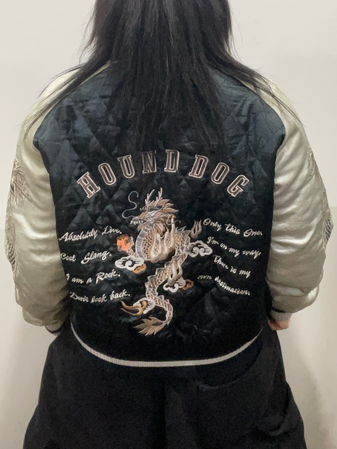 80’s Jpn Pazzo X Hound Dog 오리엔탈리버시블 스카잔 상품이미지3