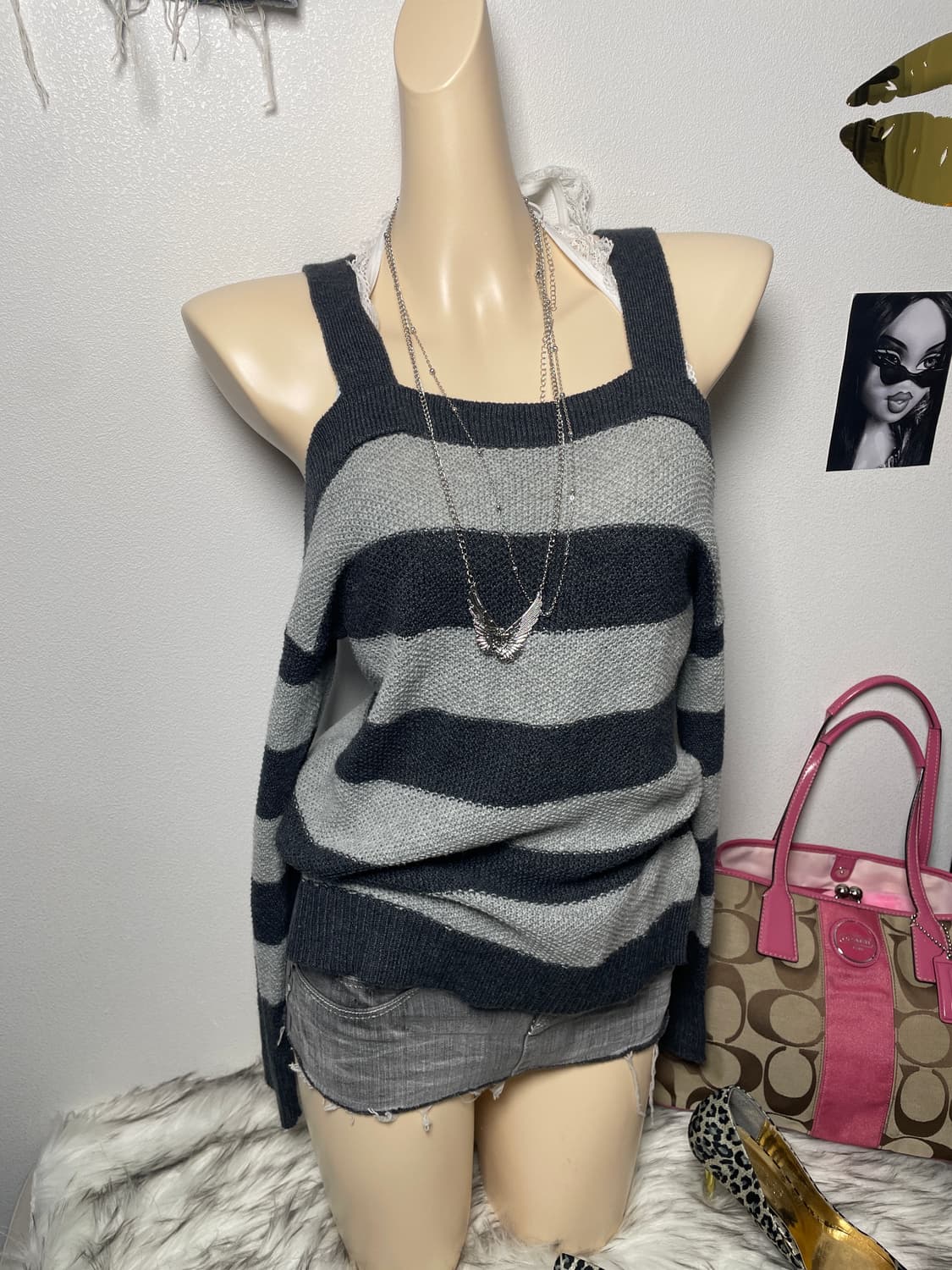 American eagle 스트라이프 니트 탑 상품이미지1