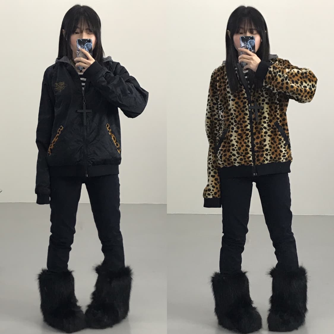 Ride Y2k Leo Reversible Blousons 상품이미지1