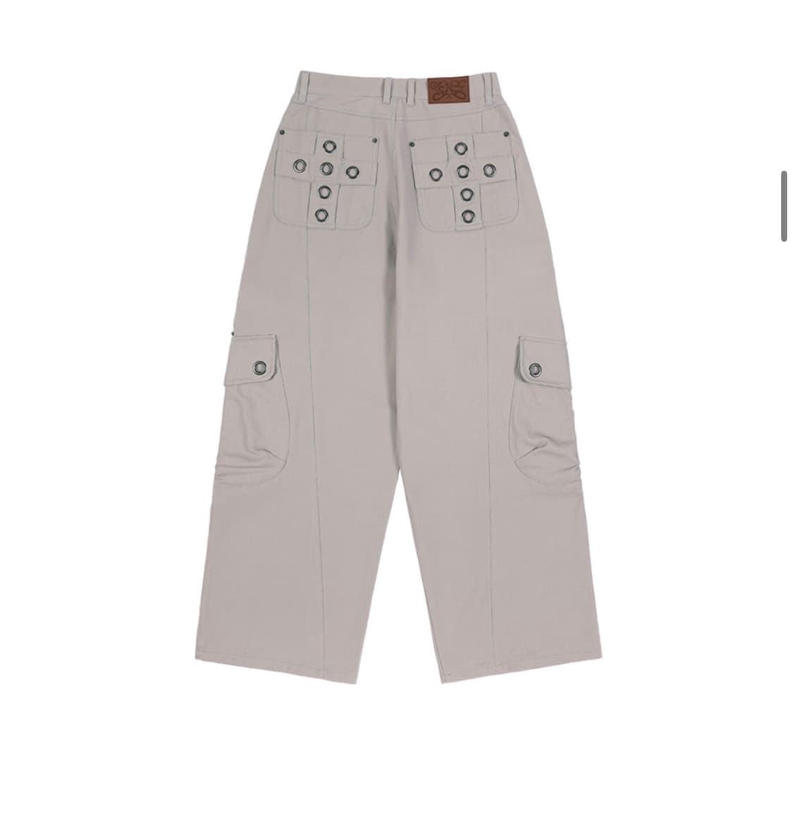 팬시클럽 크로스 포켓 카고 팬츠 PINK BEIGE 상품이미지3
