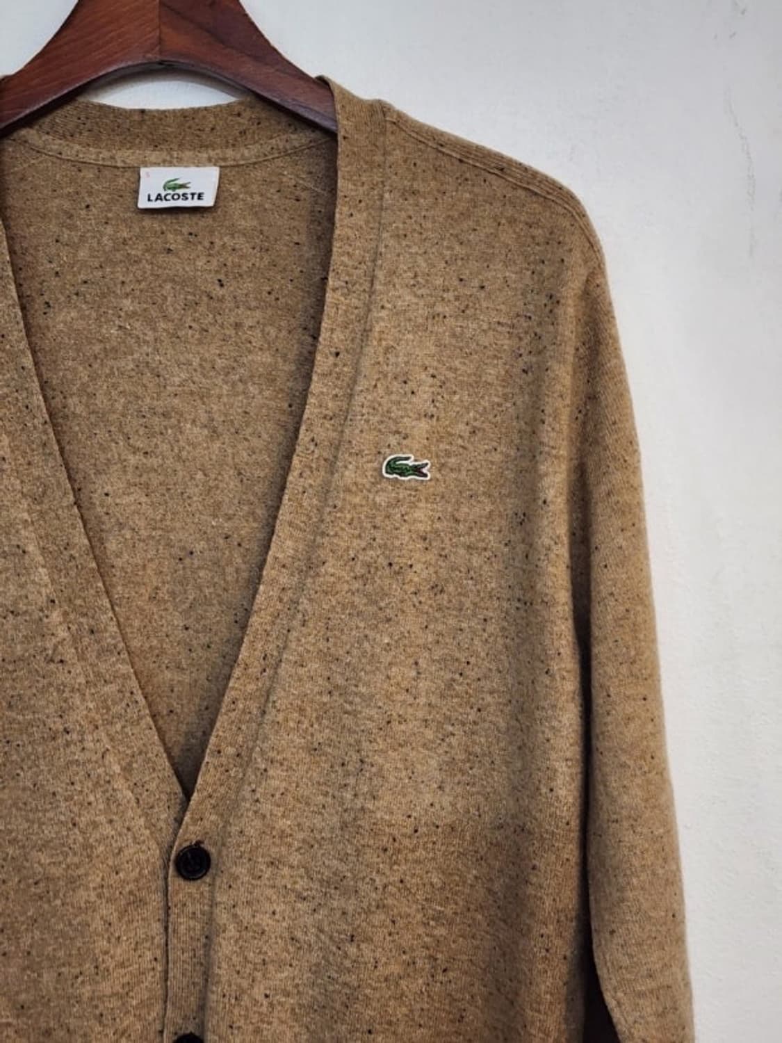 라코스테 베이지 울 가디건 105 상품이미지1