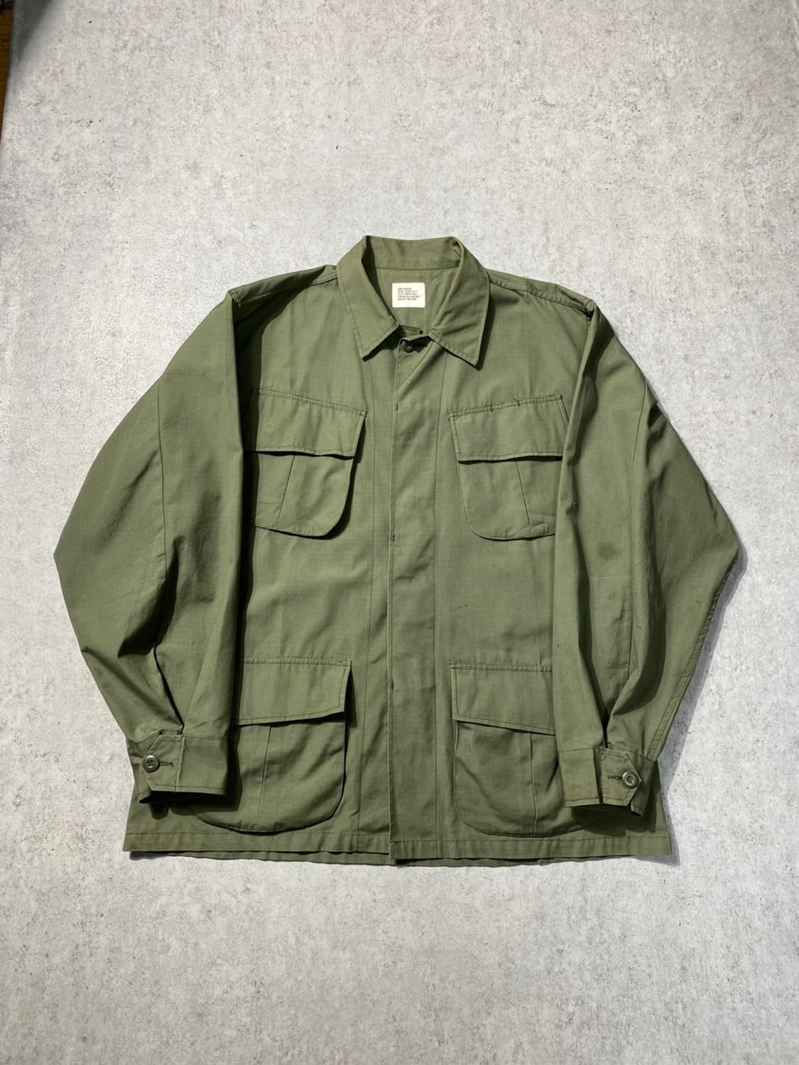 [L] 60s U.S.ARMY OG-107 미군 오리지널 정글퍼티그 자켓 상품이미지2