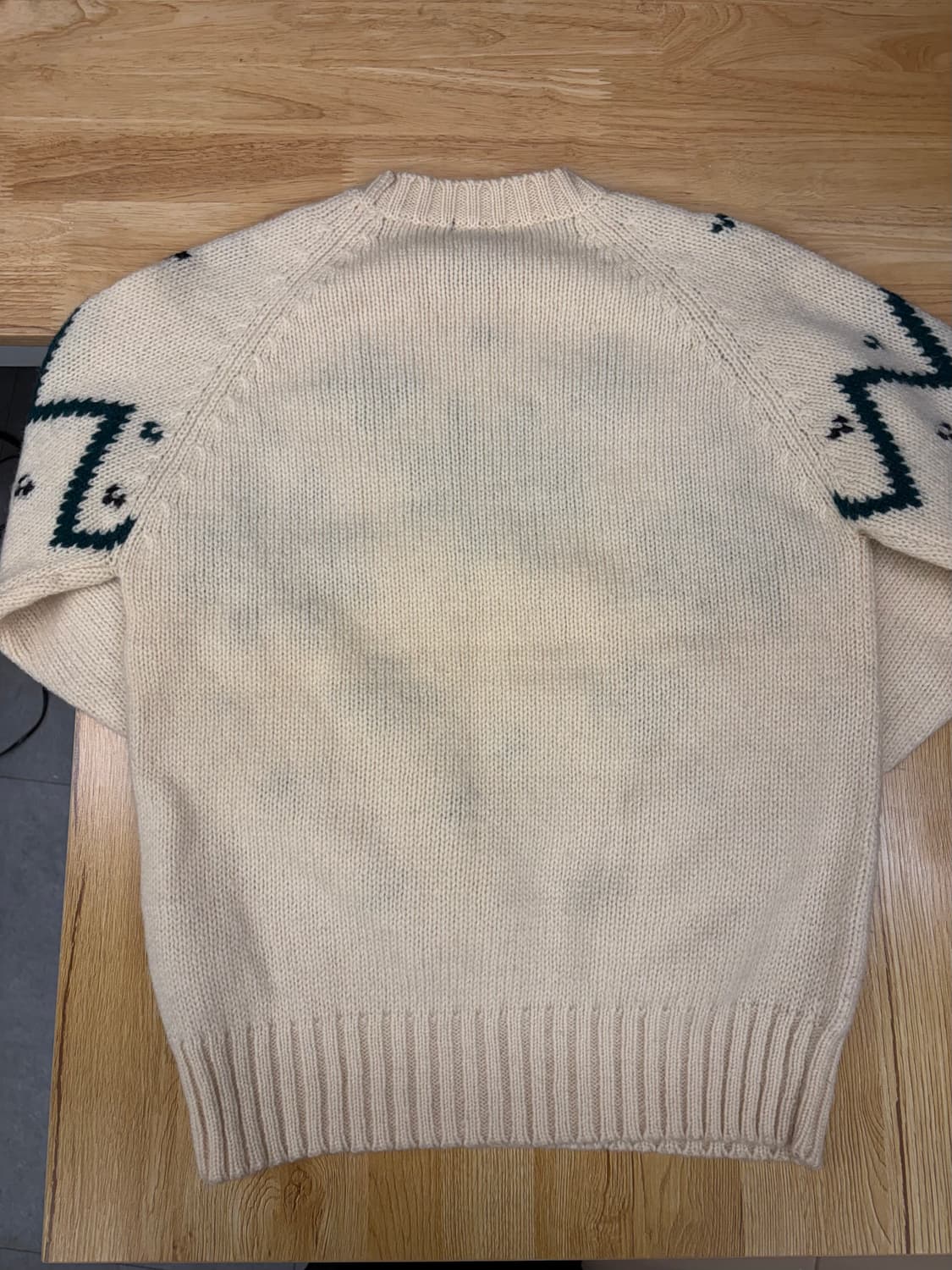 [M] IZOD 아이보리 노르딕 울100 니트 상품이미지3