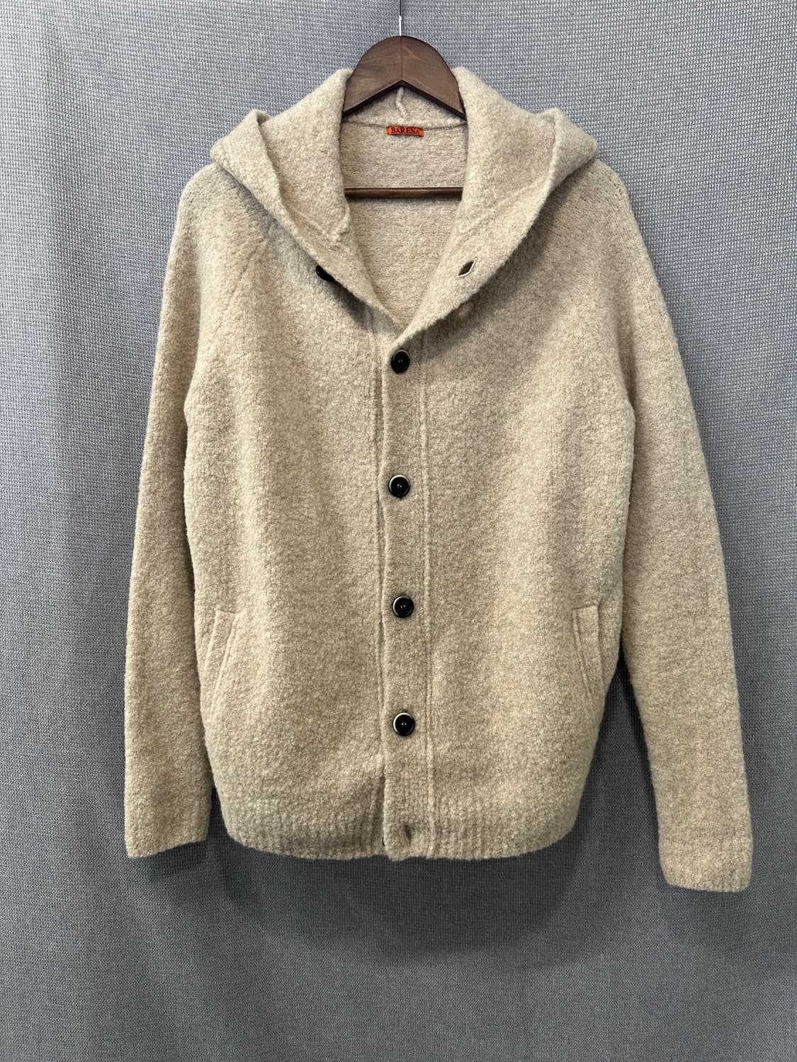 BARENA 바레나 베네치아 울 혼방 후드 가디건 상품이미지1