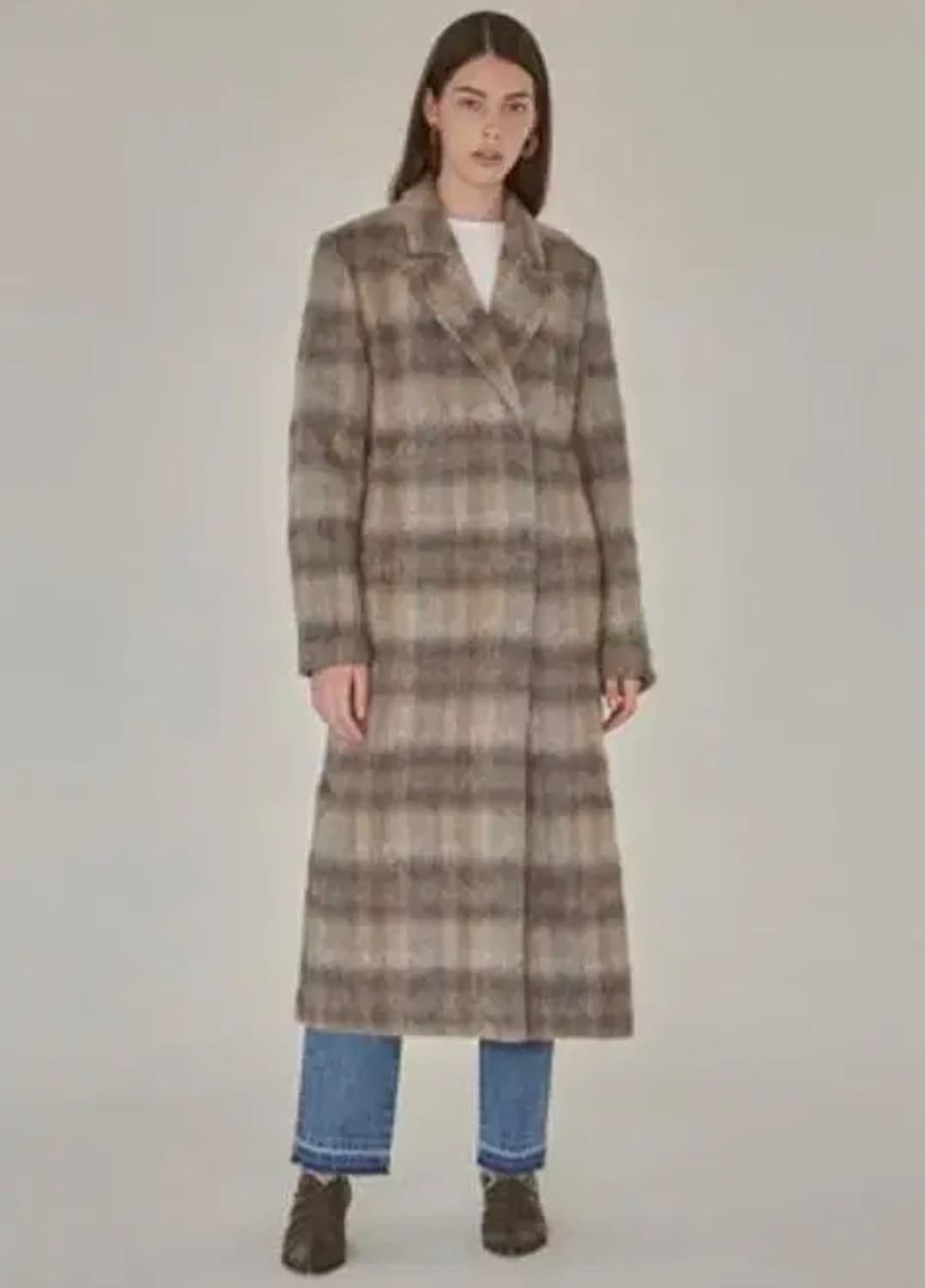 로우클래식 체크 코트 XS 상품이미지5