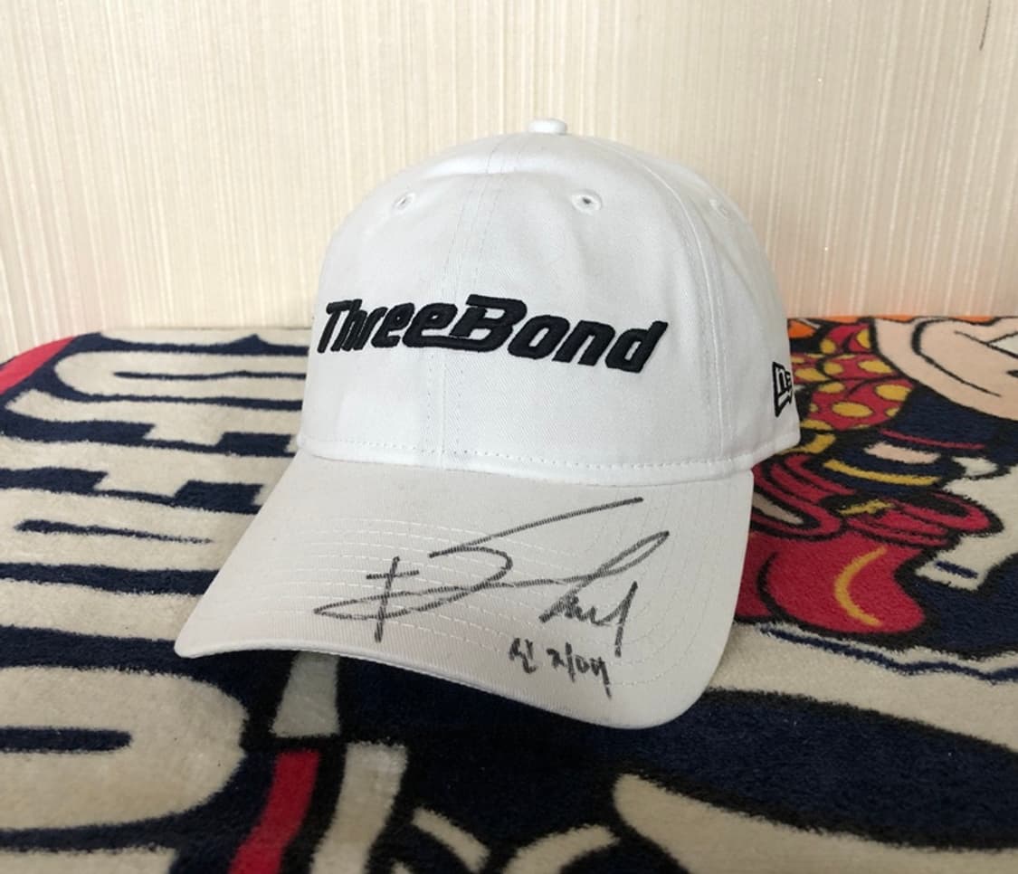 뉴에라 스리본드(Three Bond)스폰서 골프모자/신지애프로 싸인모자 상품이미지1