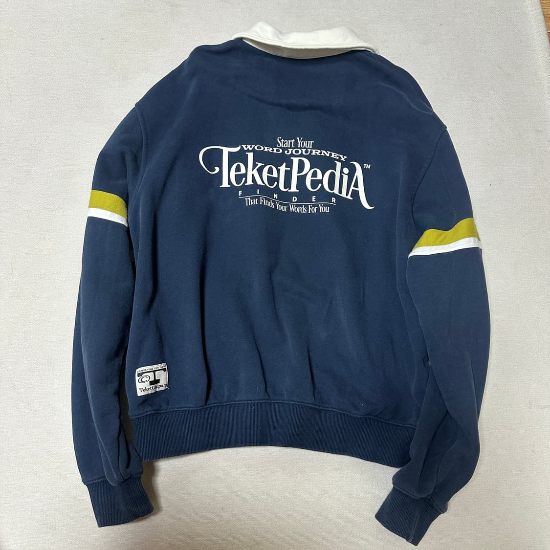테켓 teket Language Sweatshirt Navy _ M 상품이미지10