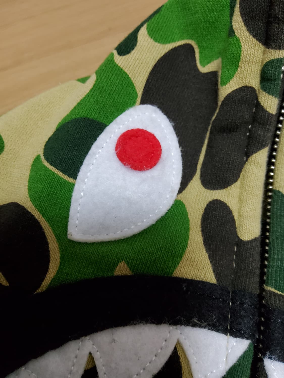 베이프 ABC 샤크 후드집업 카모 L 상품이미지6