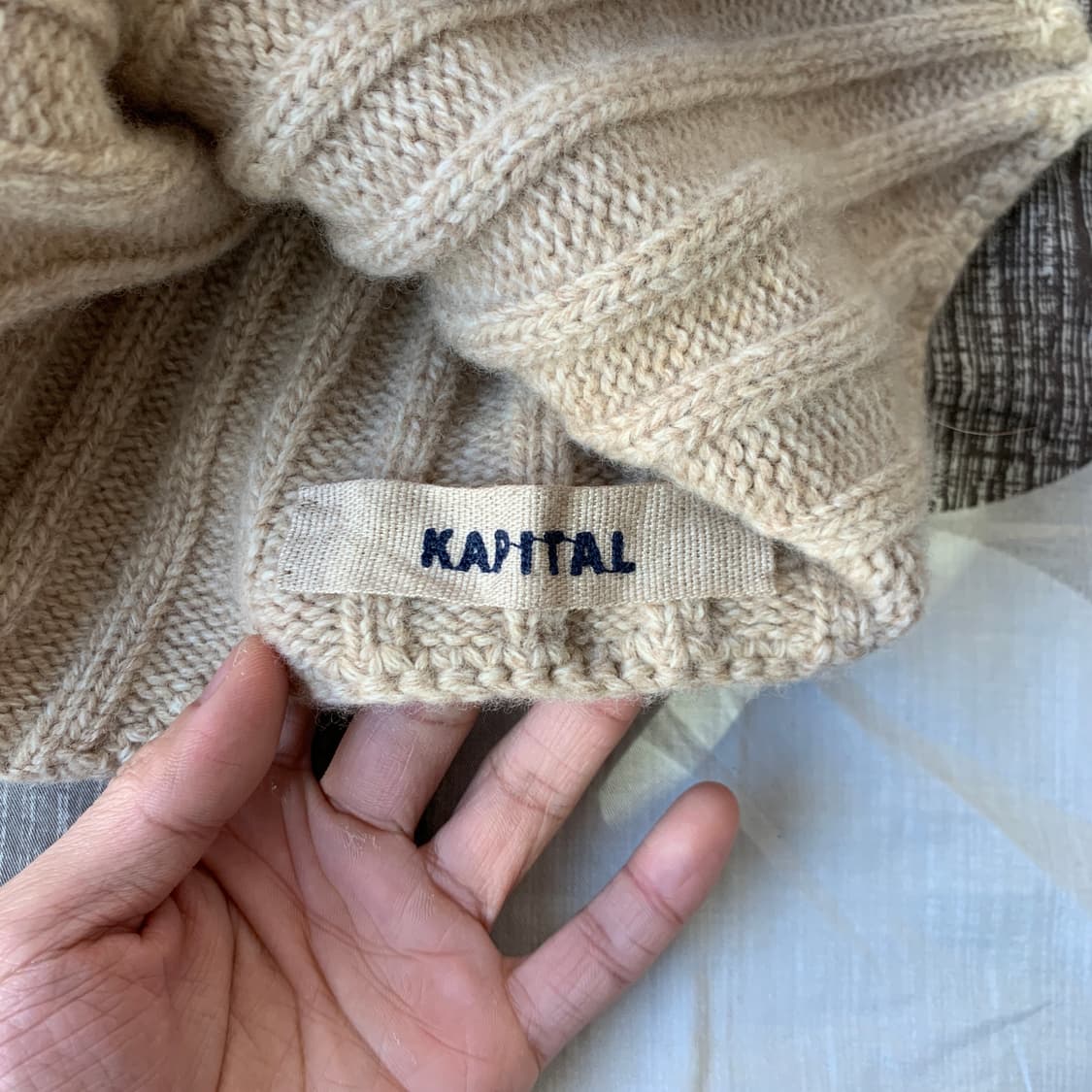 버튼 이어플랩 비니 상품이미지6