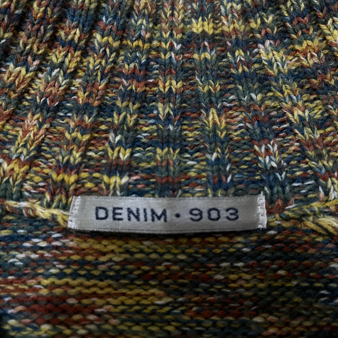 데님 903 남성 반집업 니트 M/95 상품이미지4