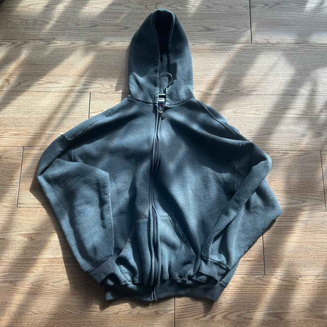 러셀 회색 후드 집업 XL 90s 상품이미지6