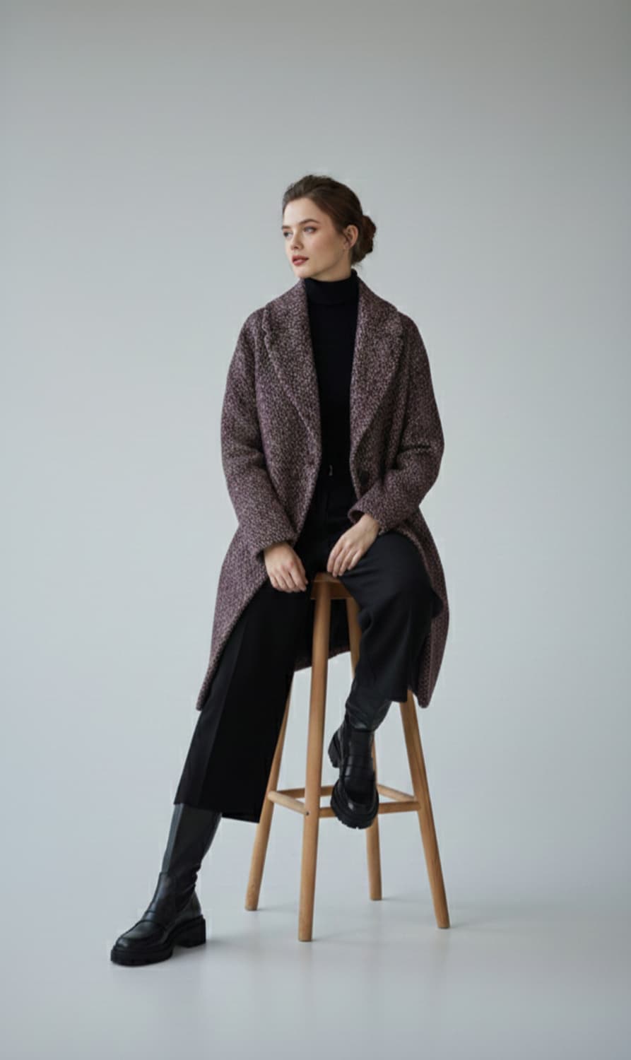 띠어리 멀티 트윌 보카시 울블렌드 코트 P사이즈 상품이미지1