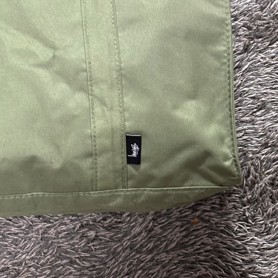 Stussy 스투시 일본잡지부록 카키 토트백 상품이미지5