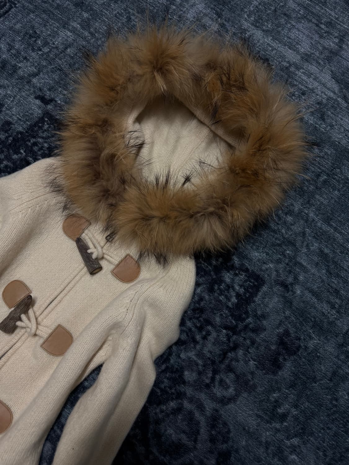 Burberry blue label 00s trimming fur car 상품이미지3