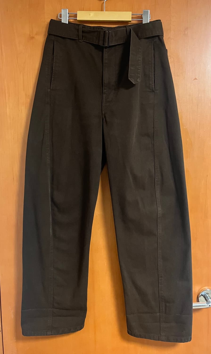 LEMAIRE 르메르 브라운 벨트 와이드 팬츠 상품이미지2