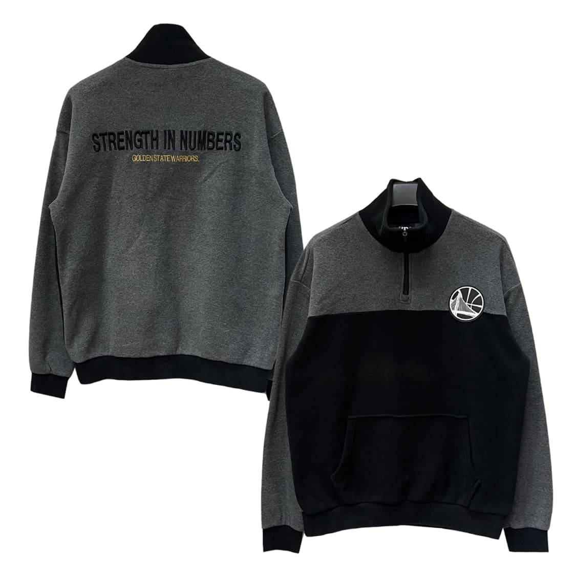 NBA 골든스테이트 워리어스 하프집업 플리스 L 상품이미지1