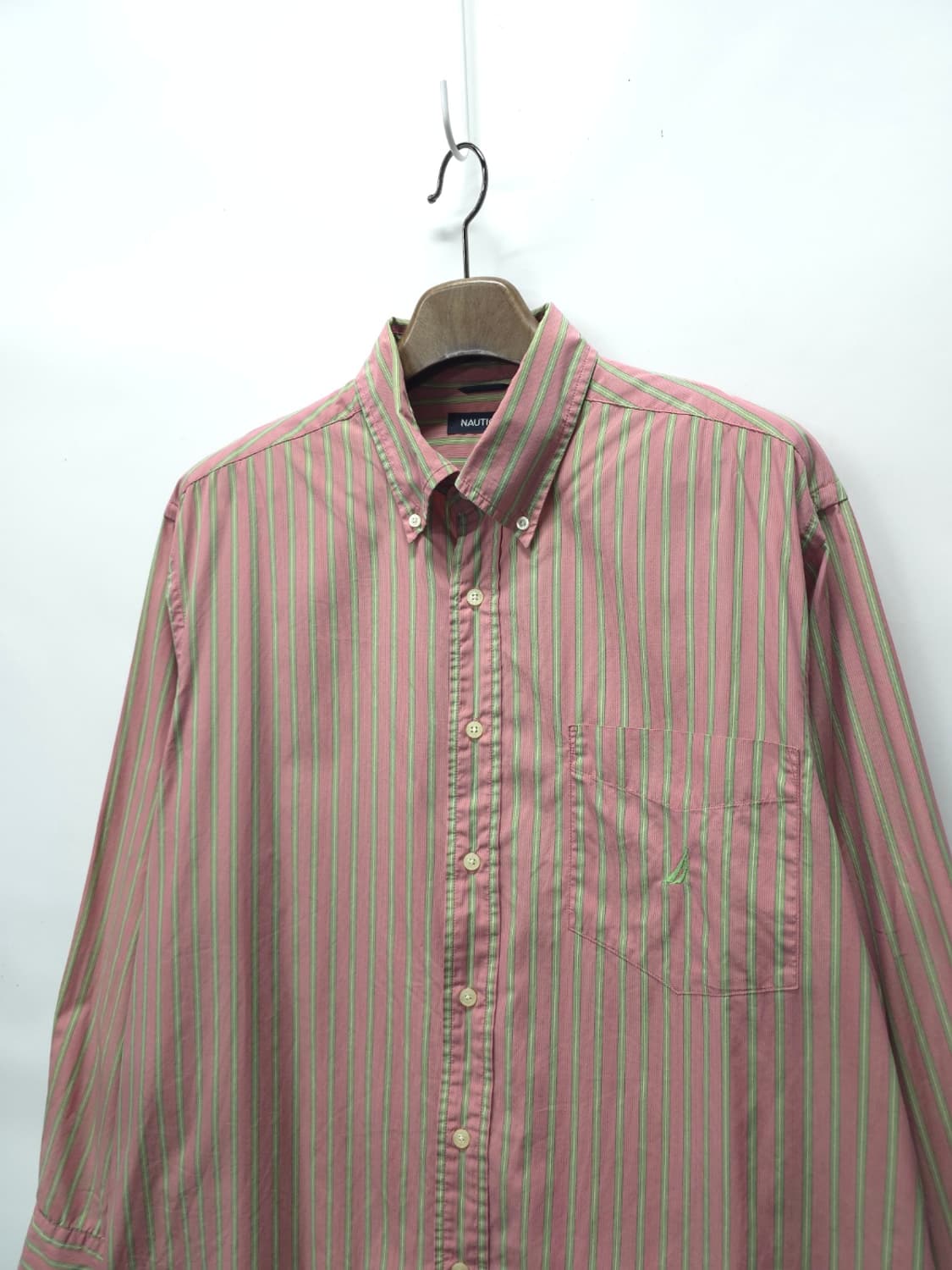 노티카(NAUTICA) 핑크 스트라이프 셔츠 (105~110) 상품이미지2