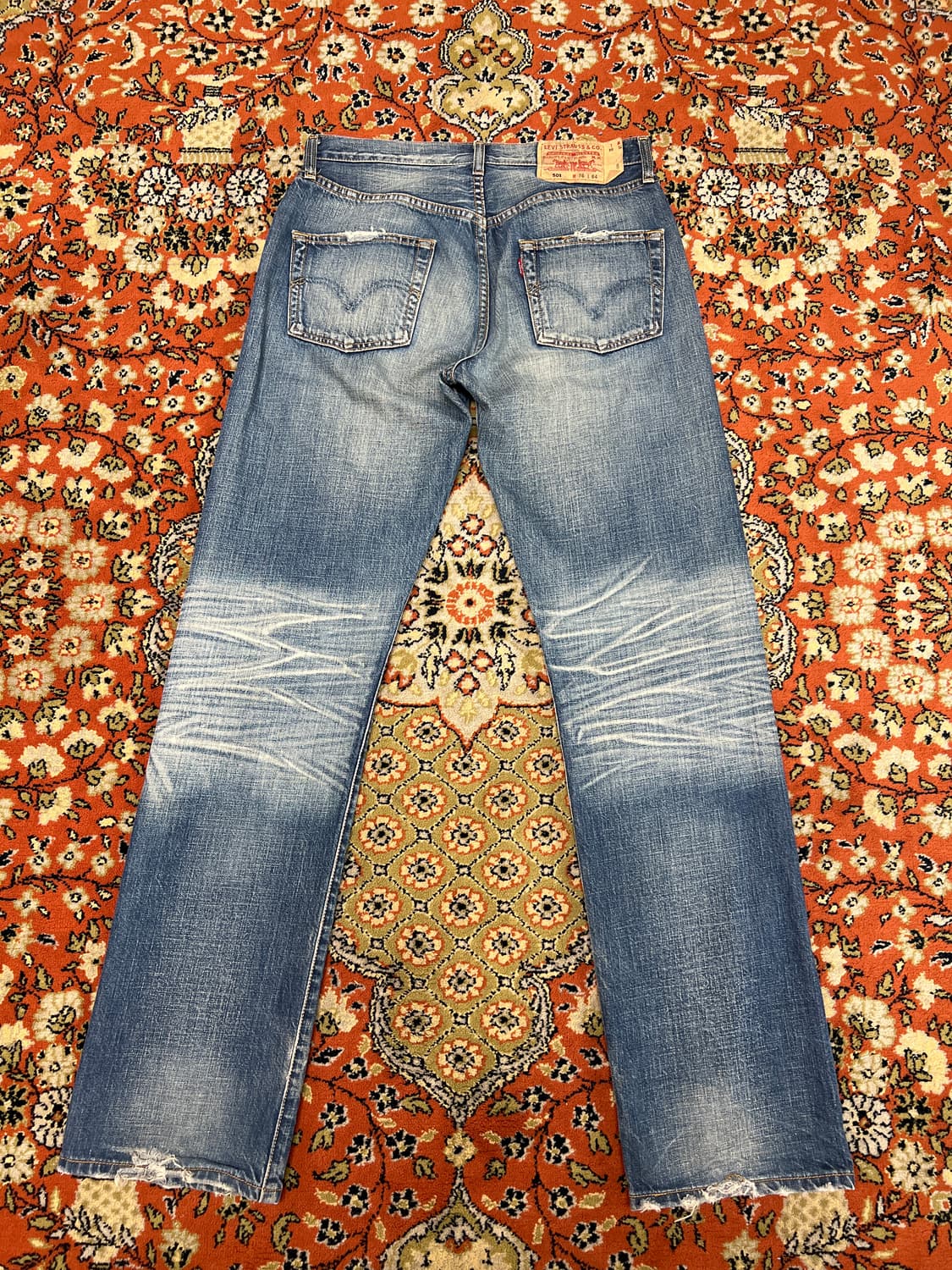 [30] 리바이스 501 캣워싱 빈티지 데님 팬츠 상품이미지2