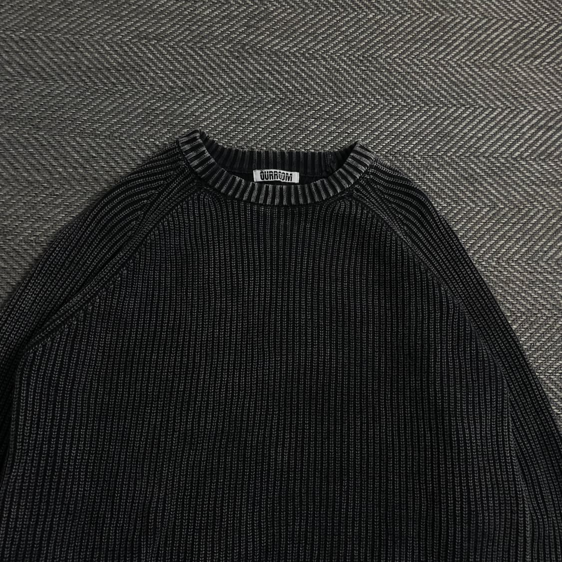 ourroom 빈티지 레글런 박시핏 니트y 4373 상품이미지4