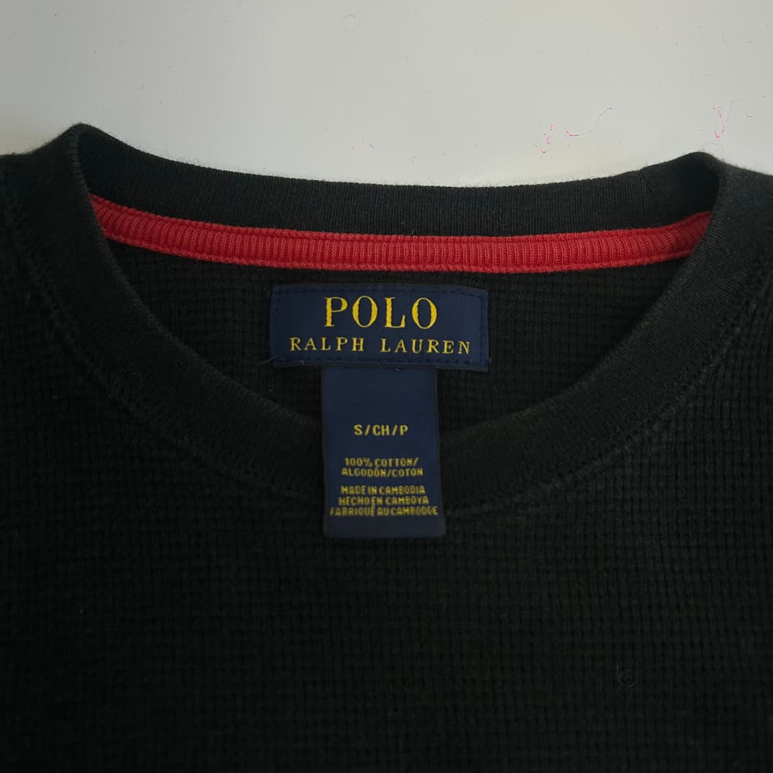 Polo 폴로 레드포니 블랙 와플 니트  상품이미지5