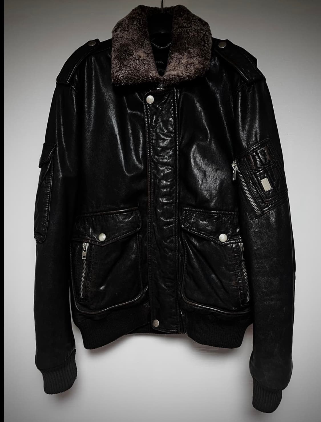 디젤 램스킨 레더 봄버 [특가 할인] 상품이미지10