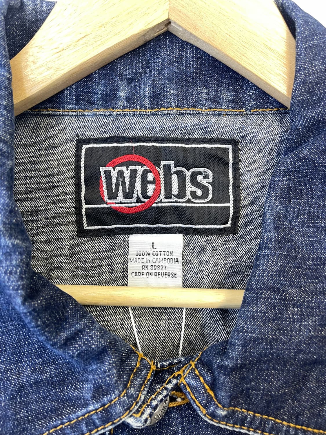 웹스 올드스쿨 힙합 데님 자켓 상품이미지5