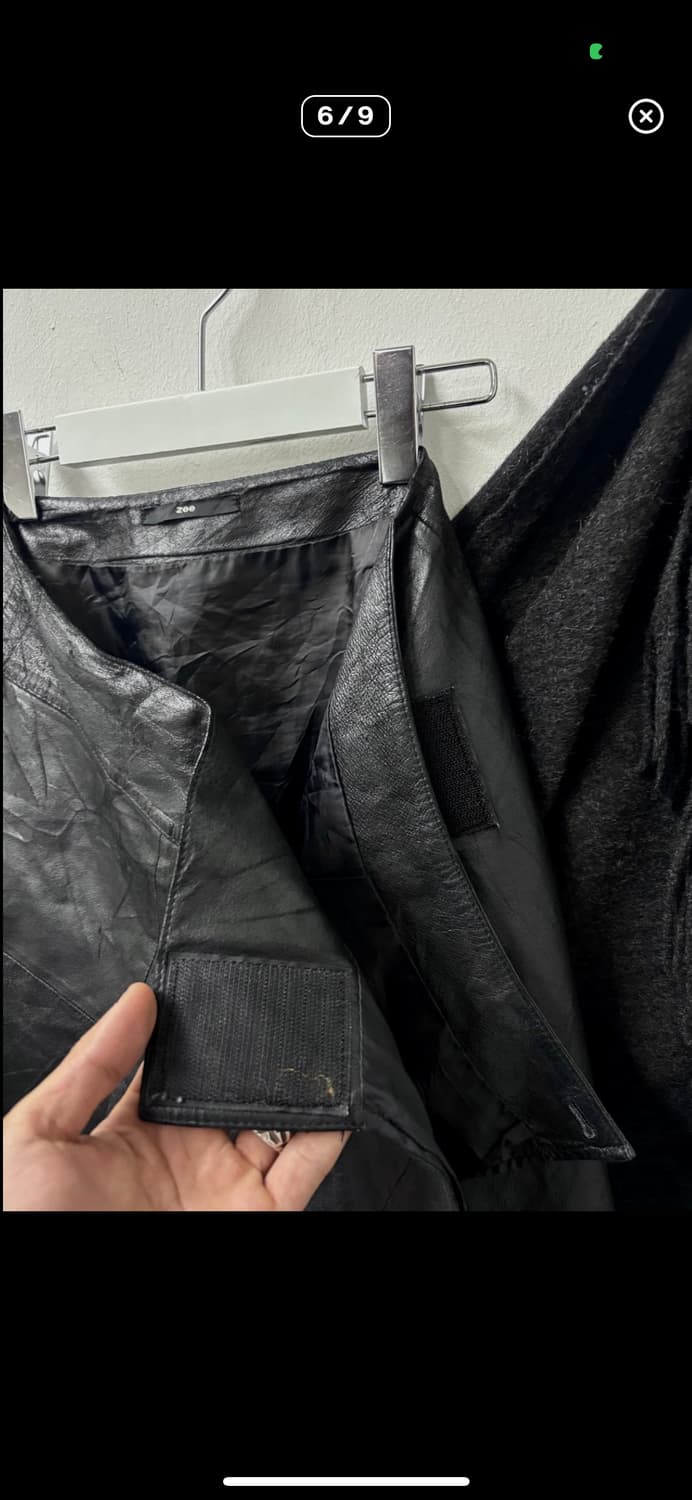 디자인 레더 롱스커트 상품이미지6