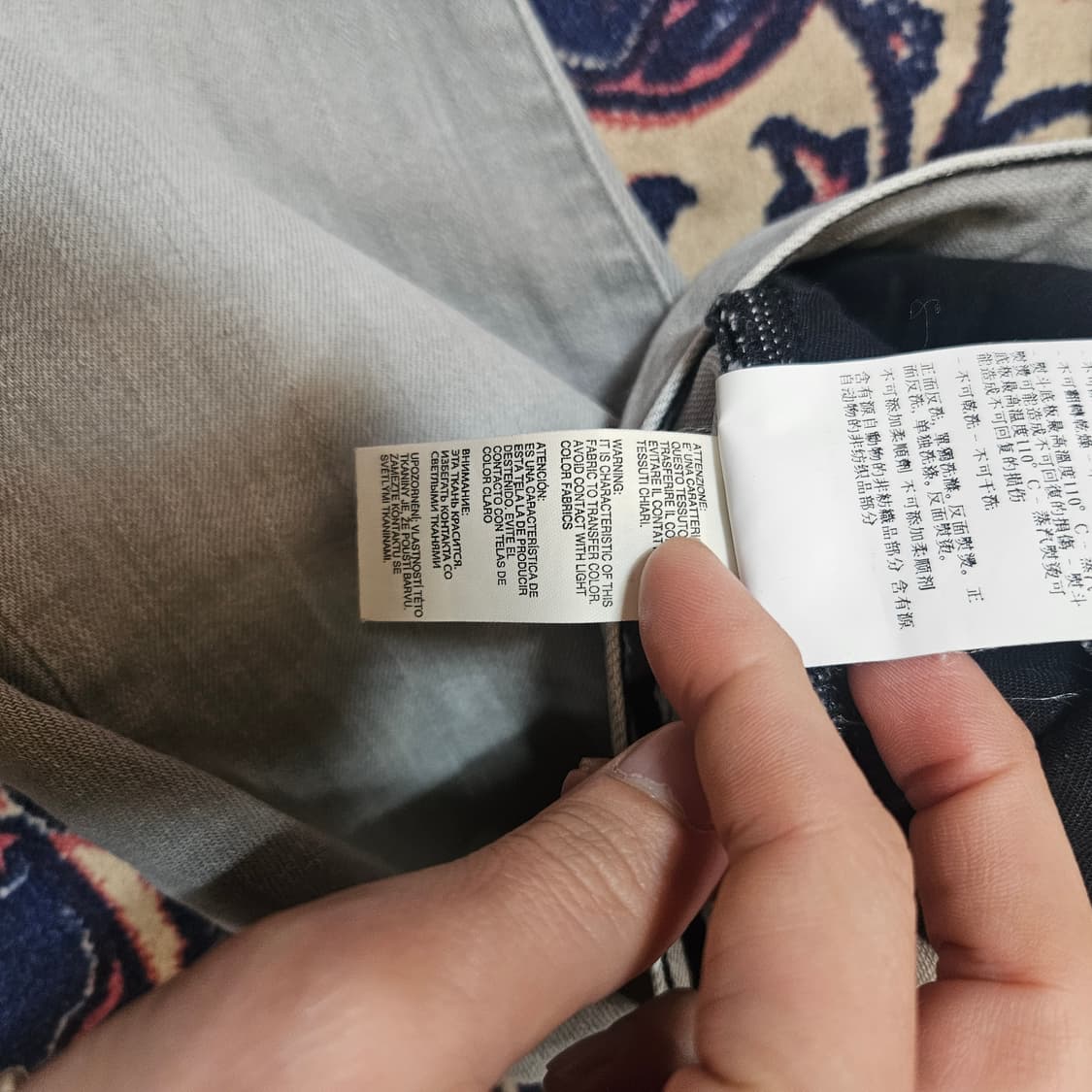 아르마니 익스체인지 라이트 그레이 데님 팬츠 상품이미지8