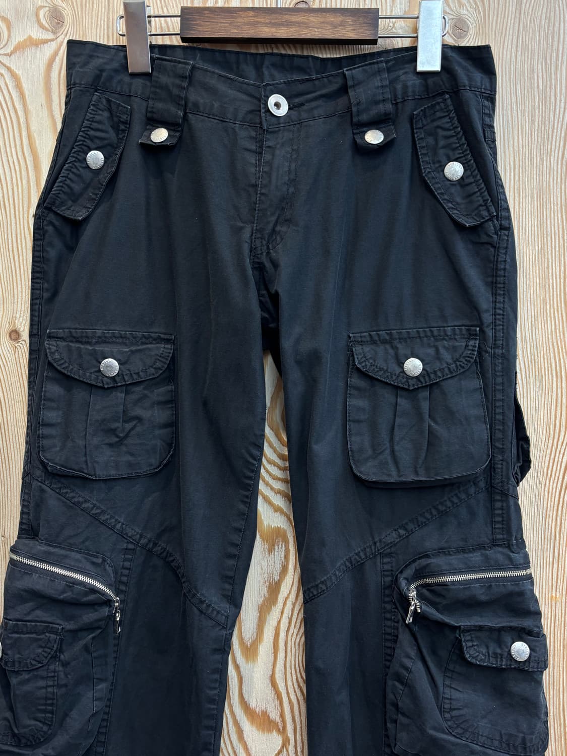 시슬리 멀티포켓 카고 팬츠 블랙 상품이미지2