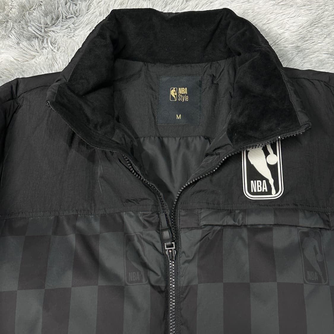 NBA 덕다운 체크 숏패딩  상품이미지2