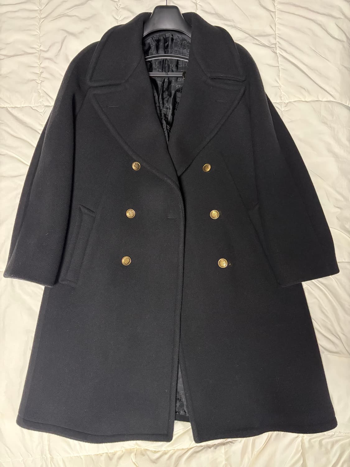 지방시 금장 더블버튼 오버핏 코트 46 상품이미지1