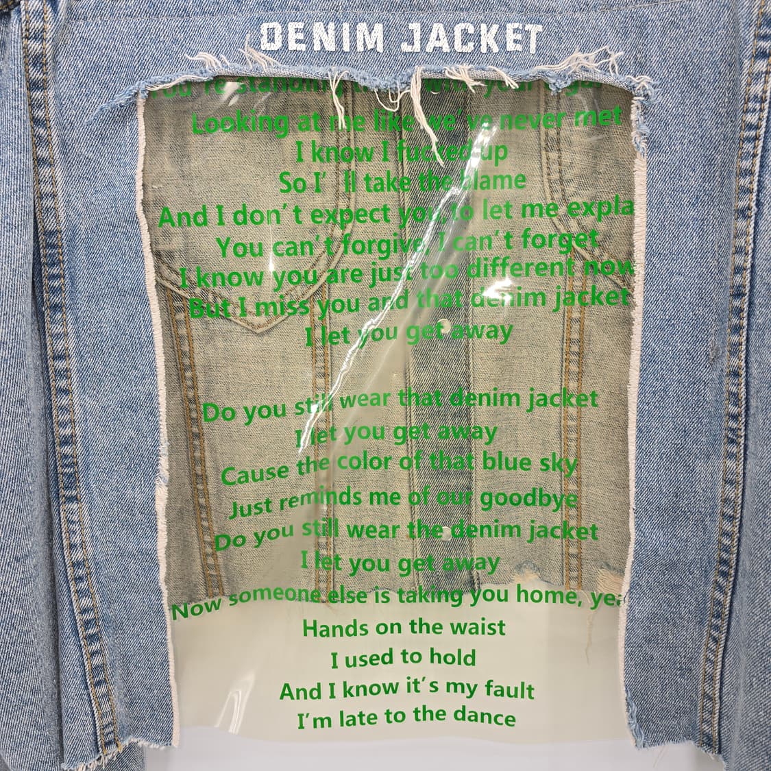 SHINE PVC 데님 자켓업사이클 리워크 상품이미지5