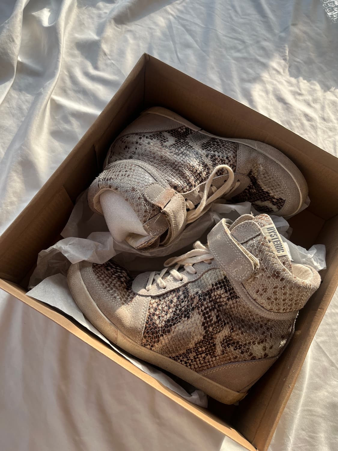 히스테릭 글래머 파이톤 하이탑 플랫폼 스니커즈 운동화 신발 상품이미지2