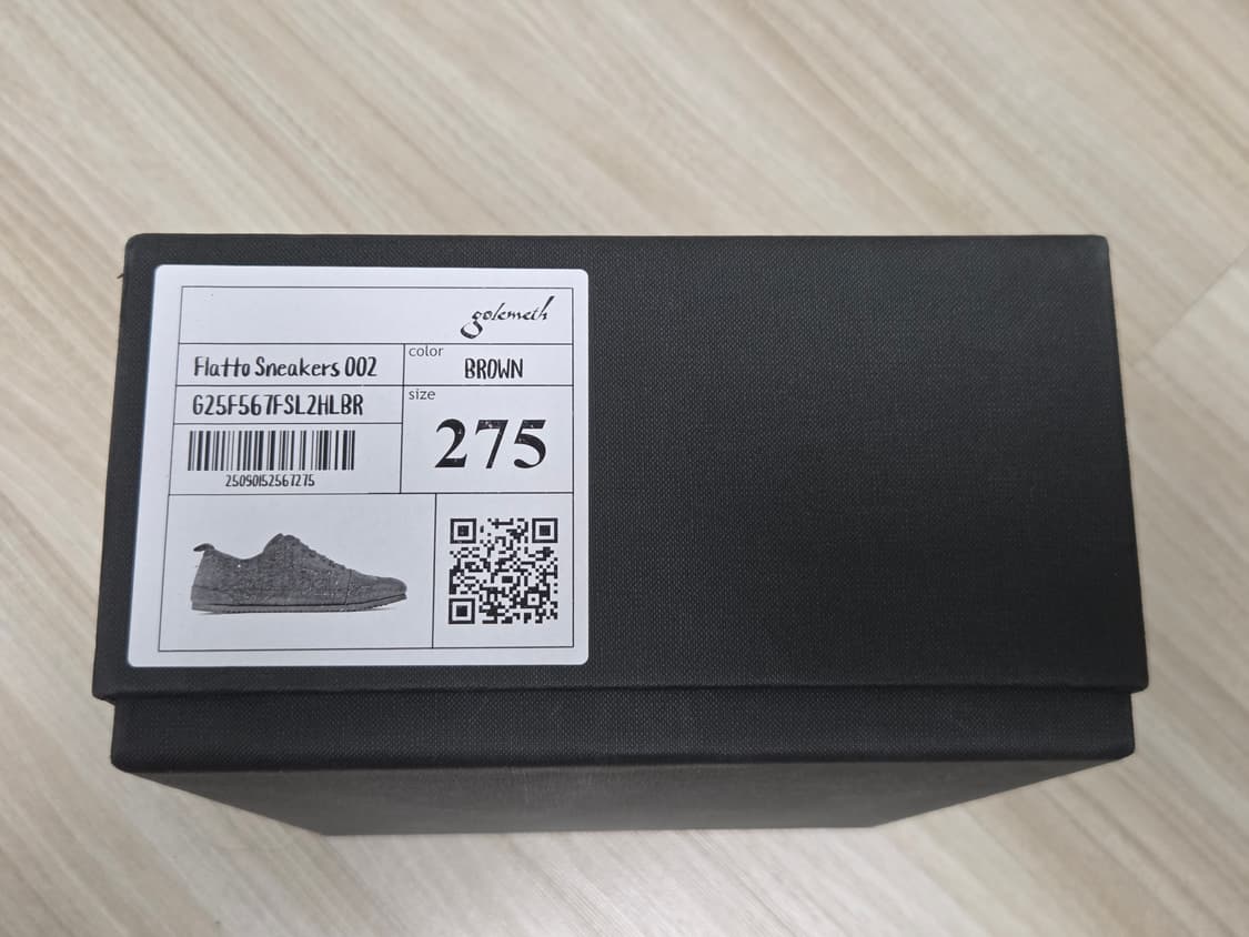 [새상품] 골멧 플랫토 002 말가죽 스니커즈 275 ( 브라운) 판매 상품이미지10