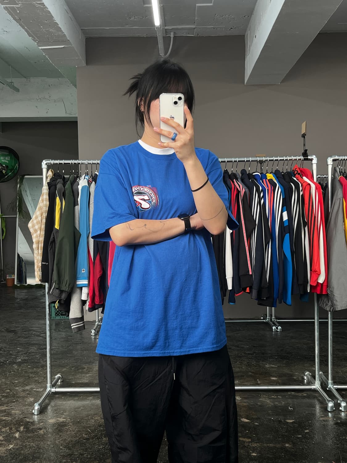 빈티지 레이싱 프린팅 반팔 티셔츠 상품이미지2