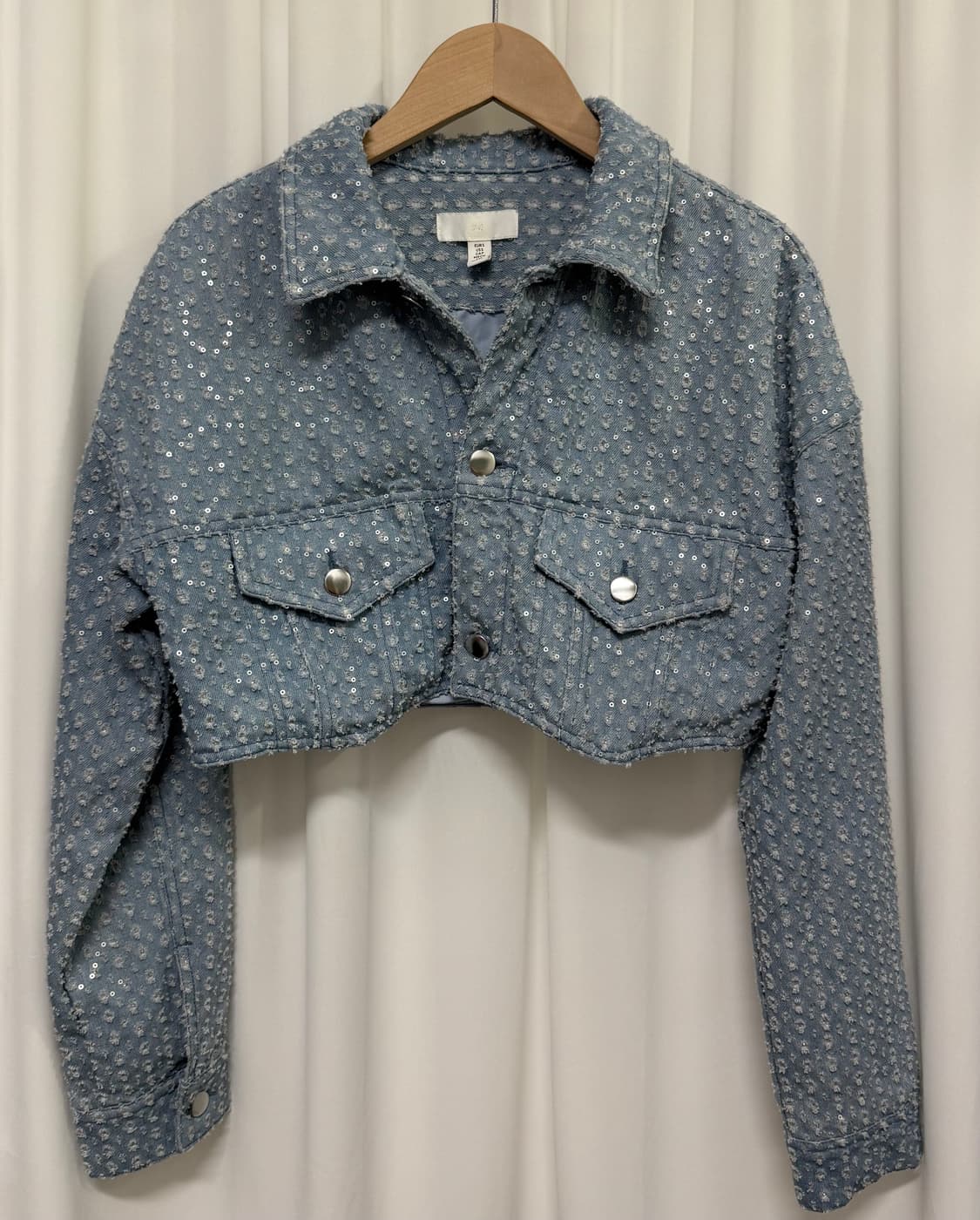 [새상품] H&M 스팽글 데님 투피스 셋업 상품이미지5