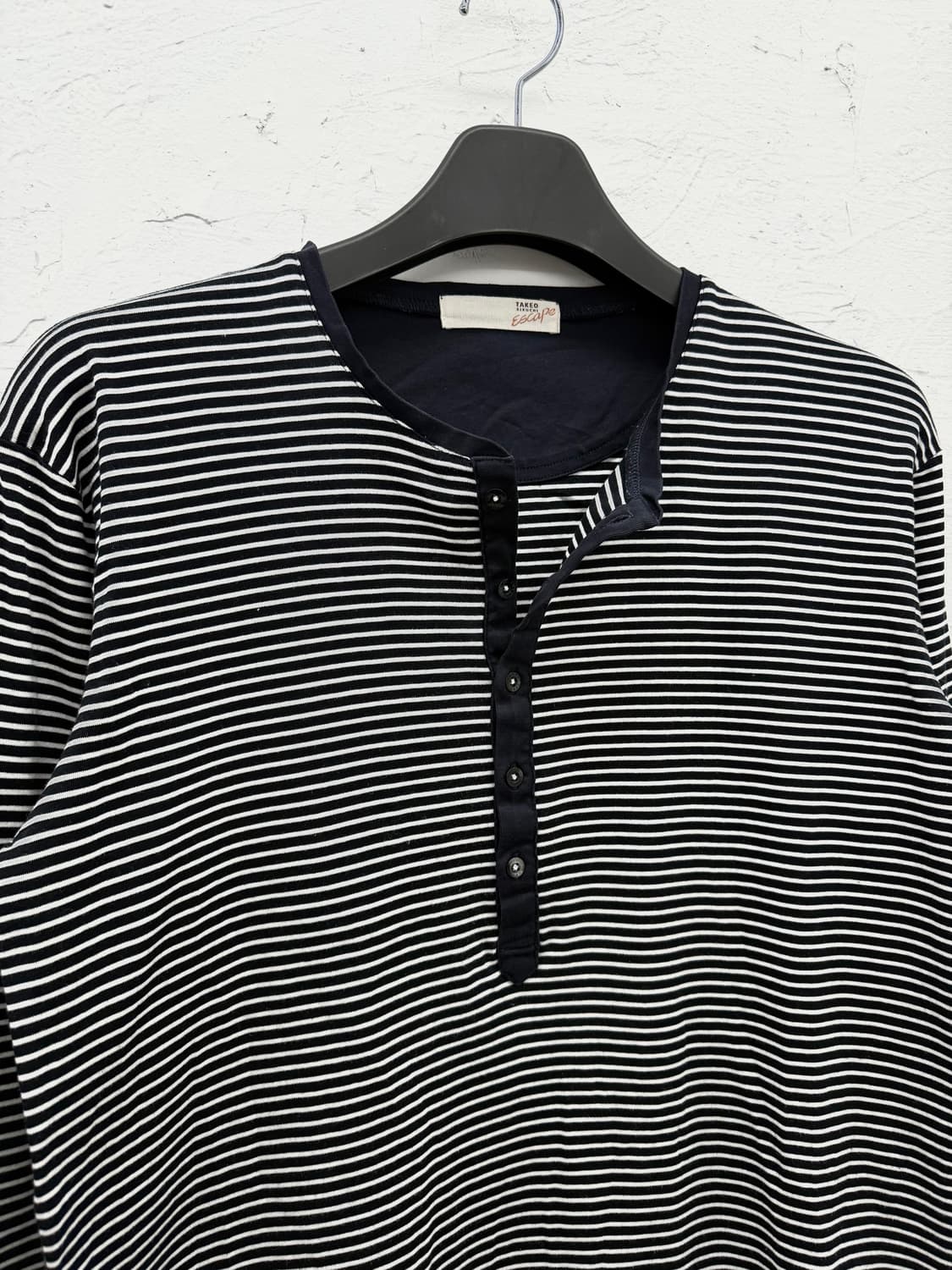 takeo kikuchi 스트라이프 헨리넥 롱슬리브 상품이미지2