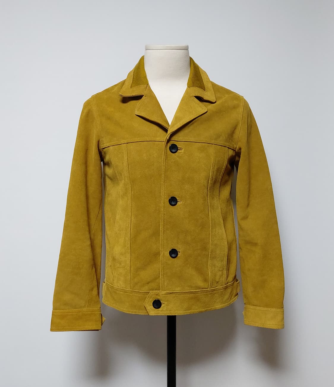 남성 리얼 카우 레드 스웨이드 트러커 자켓(95~100) 상품이미지1