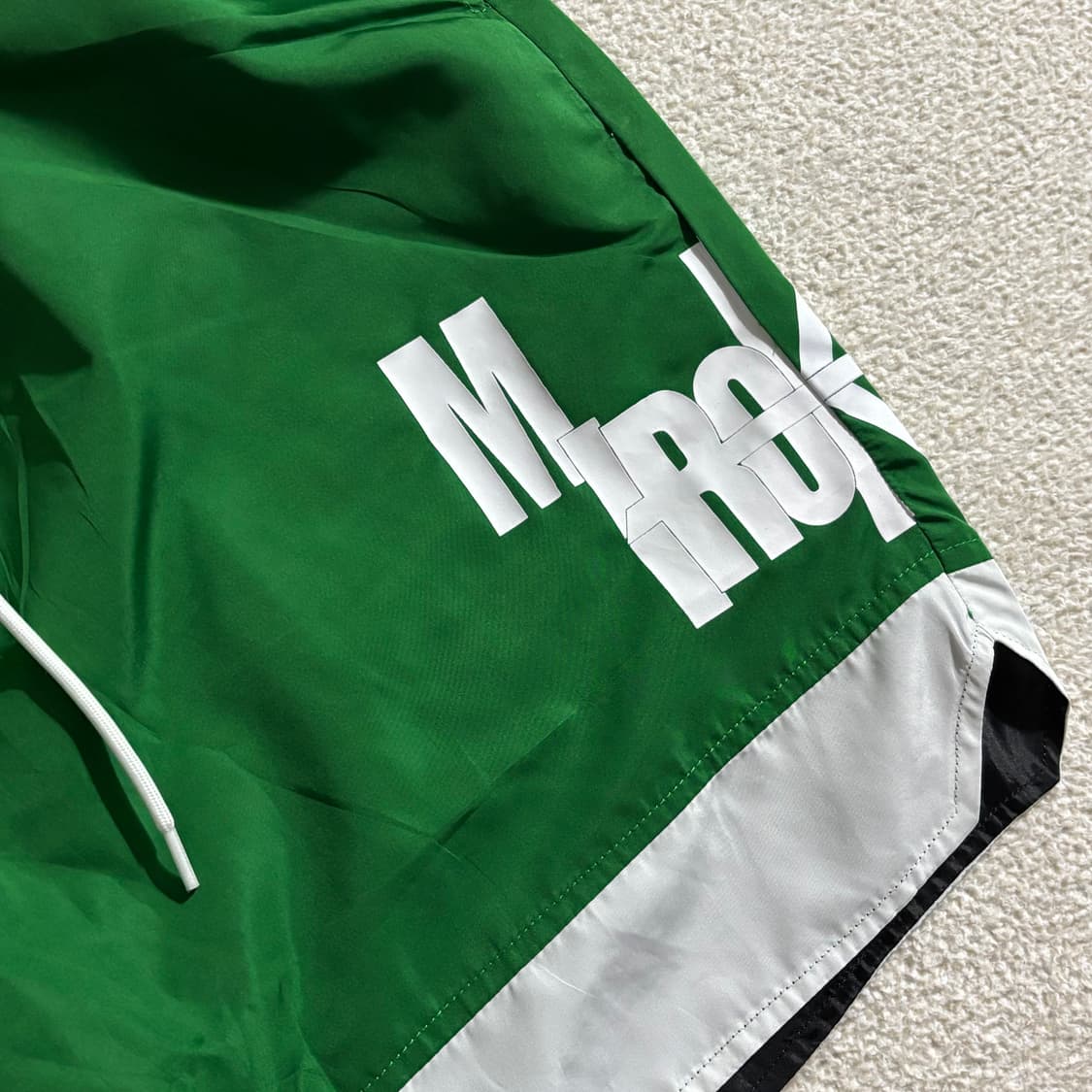 일본빈티지 Miroku 그린 바스락 반바지 상품이미지3