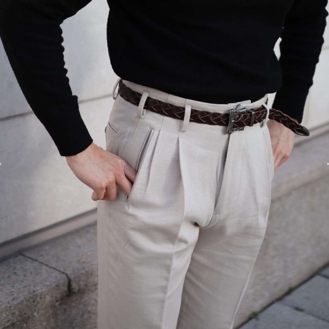 솔티 No5b 코튼 개버딘 트라우저 팬츠 상품이미지3