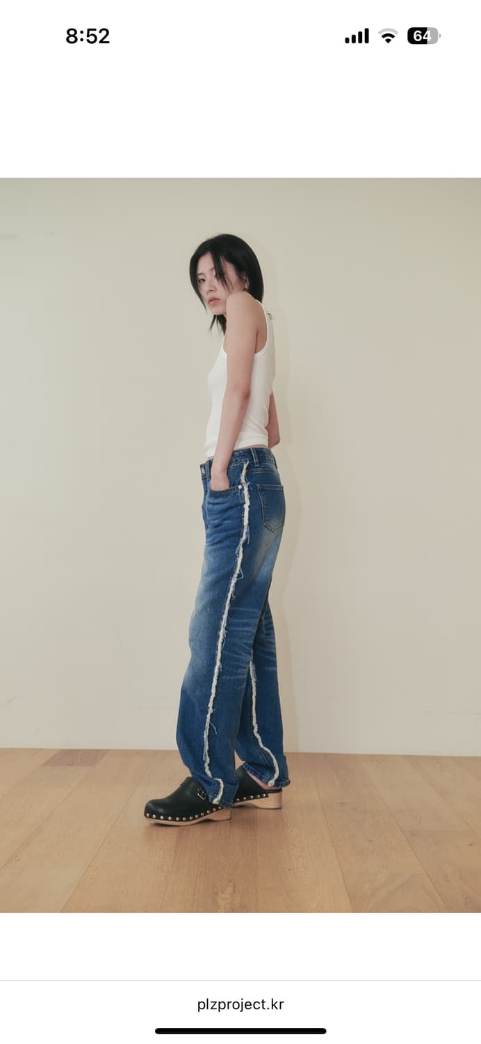 플리즈프로젝트 데스트로이드 플레어 데님 2사이즈 팝니다 상품이미지1