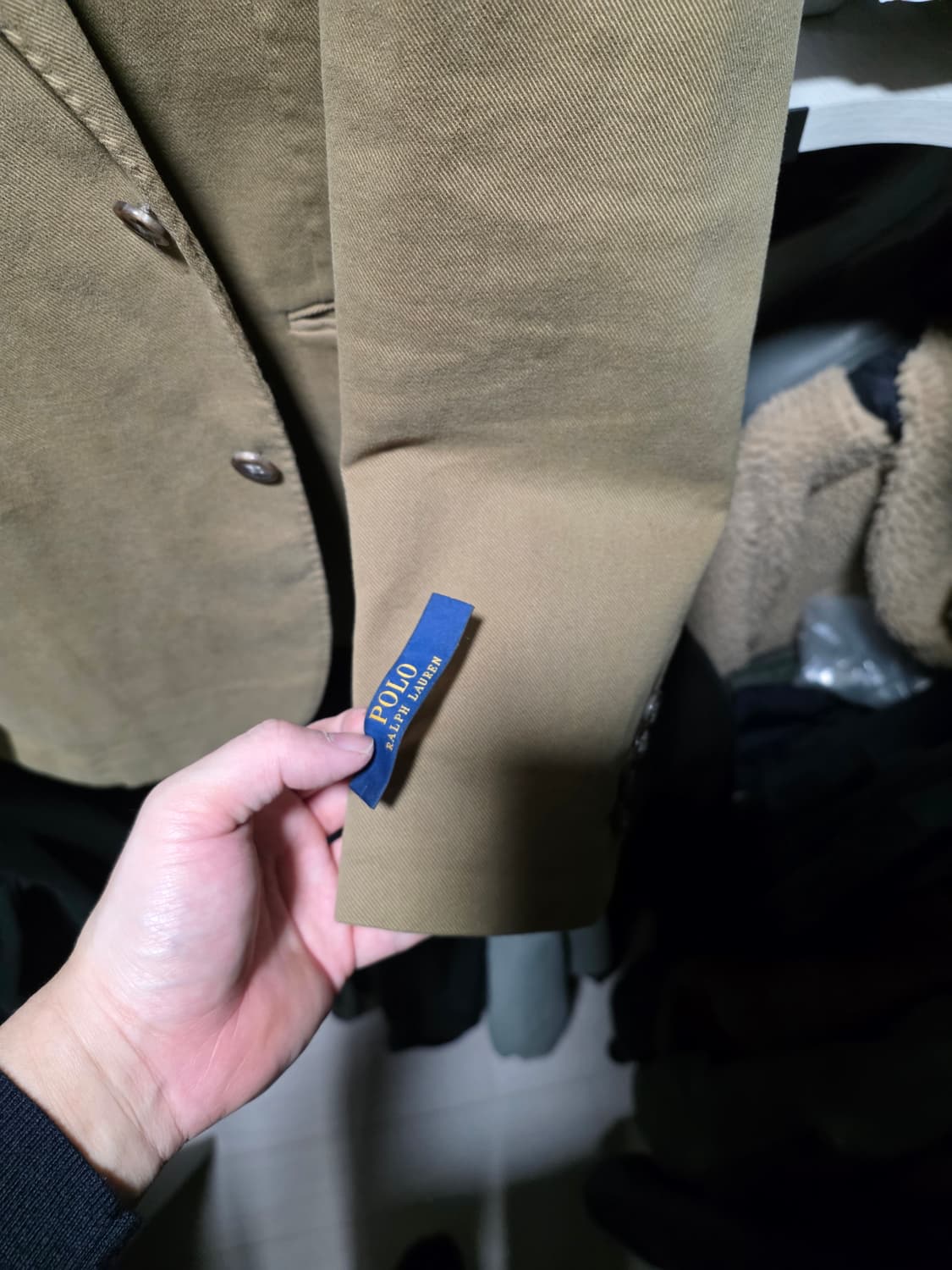 폴로 랄프로렌 치노 자켓 40r 올리브 베이지 상품이미지6