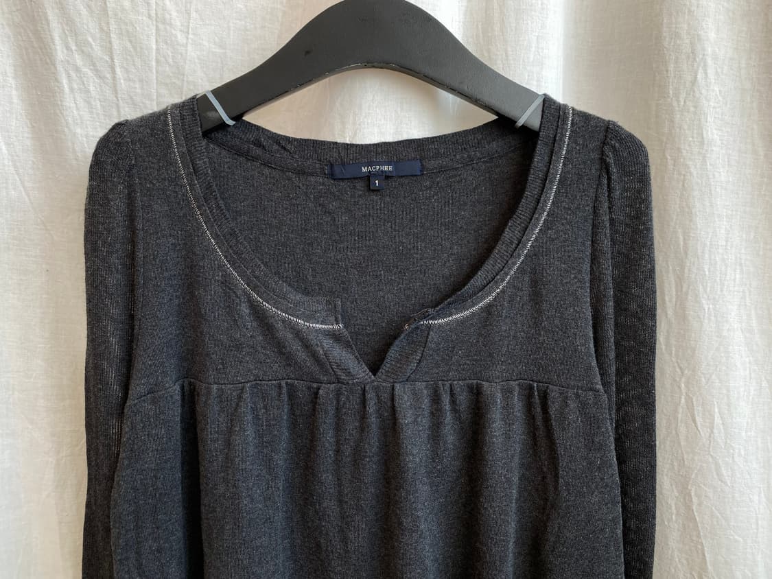 MACPHEE 차콜 니트탑(S) 상품이미지3