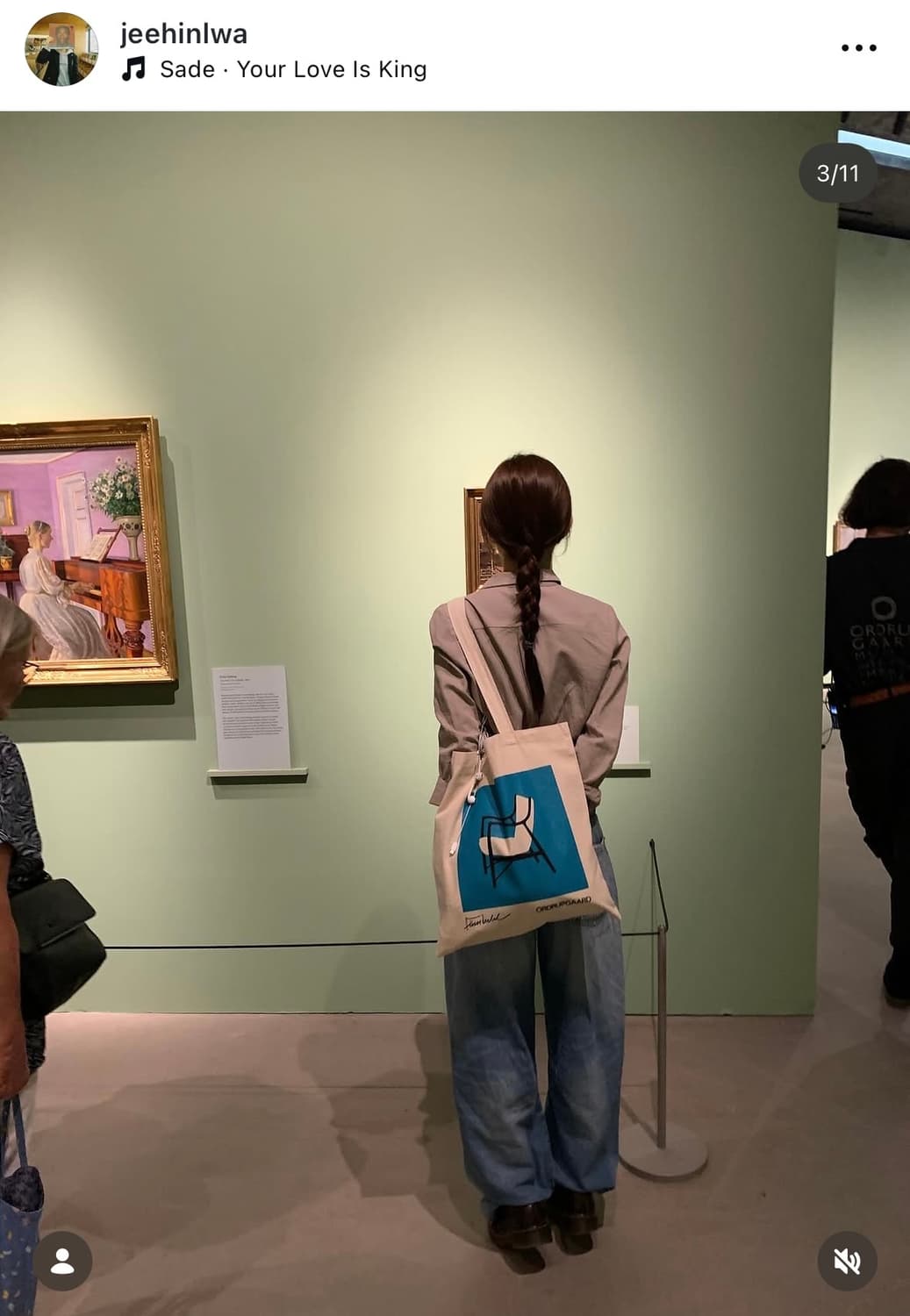 코펜하겐 오드럽가드 미술관 핀율 에코백 상품이미지1