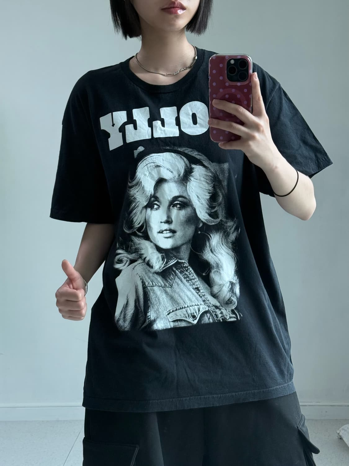 Dolly parton 블랙 반팔티 상품이미지1