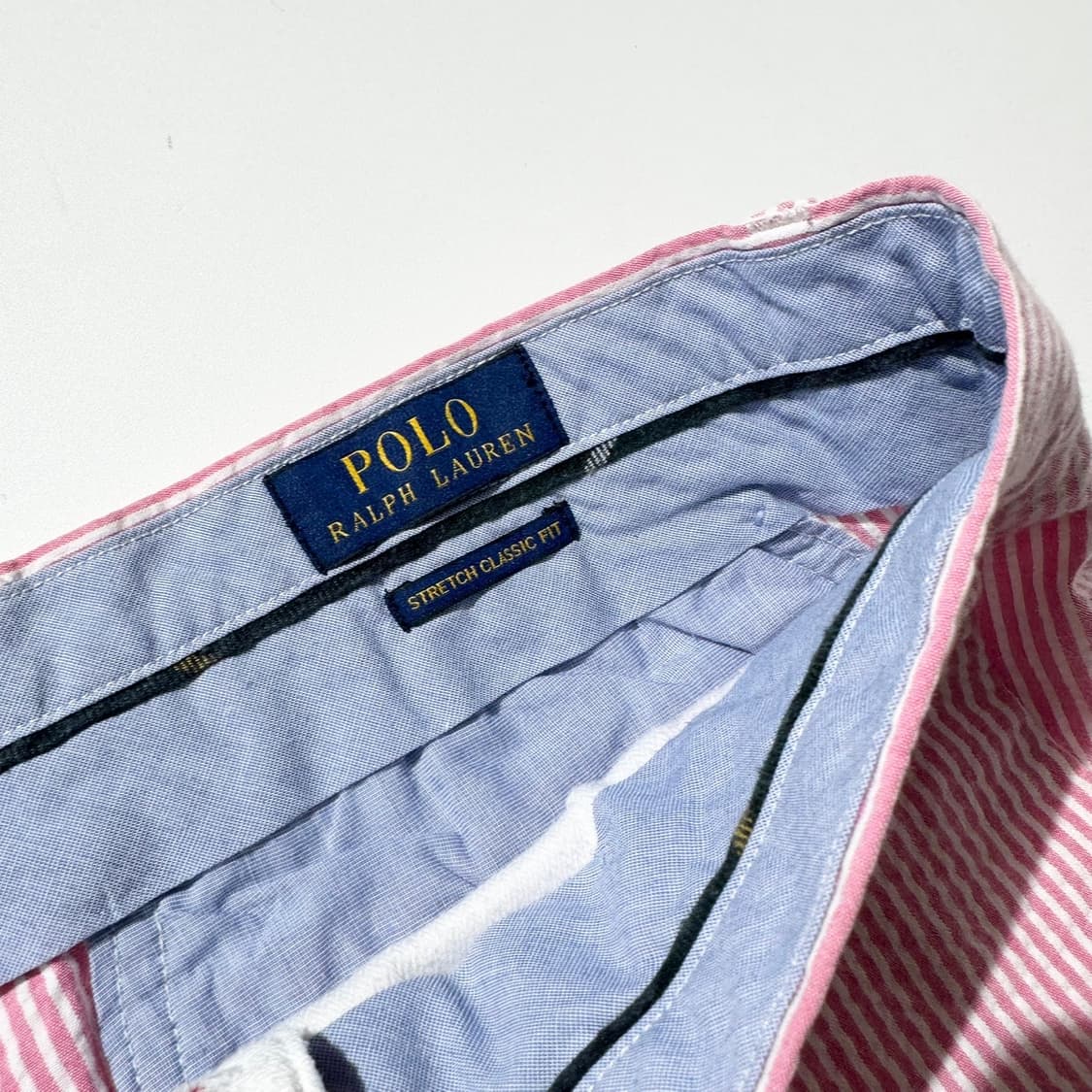 폴로 랄프로렌 시어서커 스트라이프 하프팬츠 반바지 상품이미지4