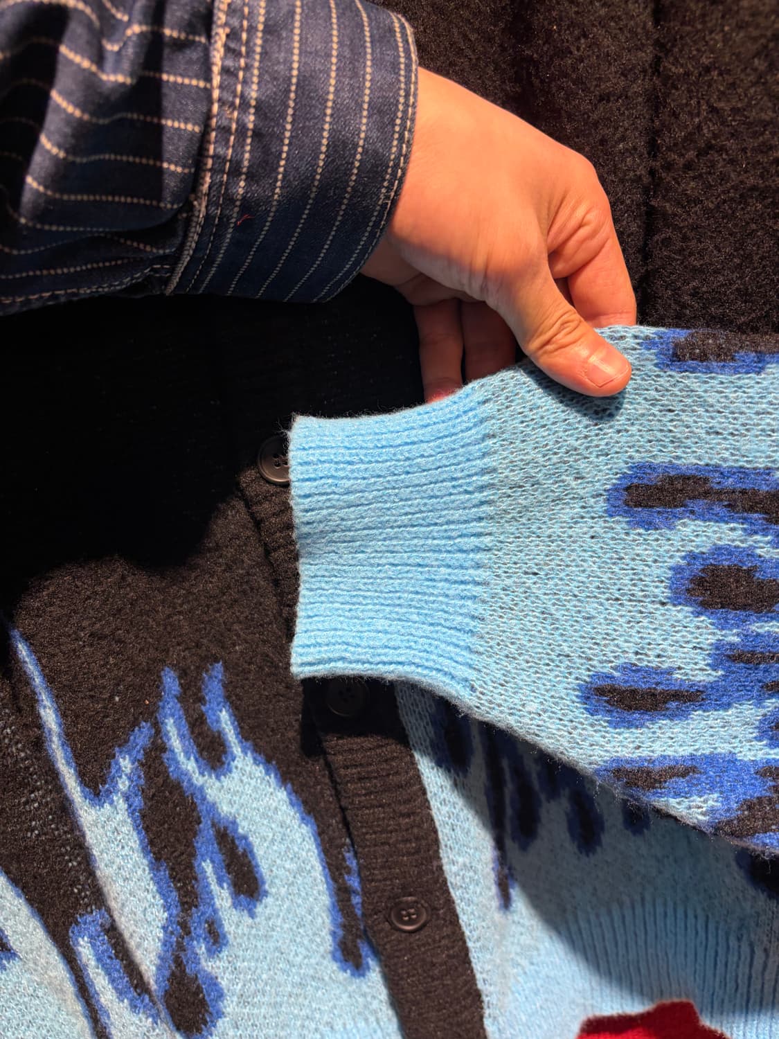 Big size flame gardigan / 바이커 플레임 가디건 상품이미지5