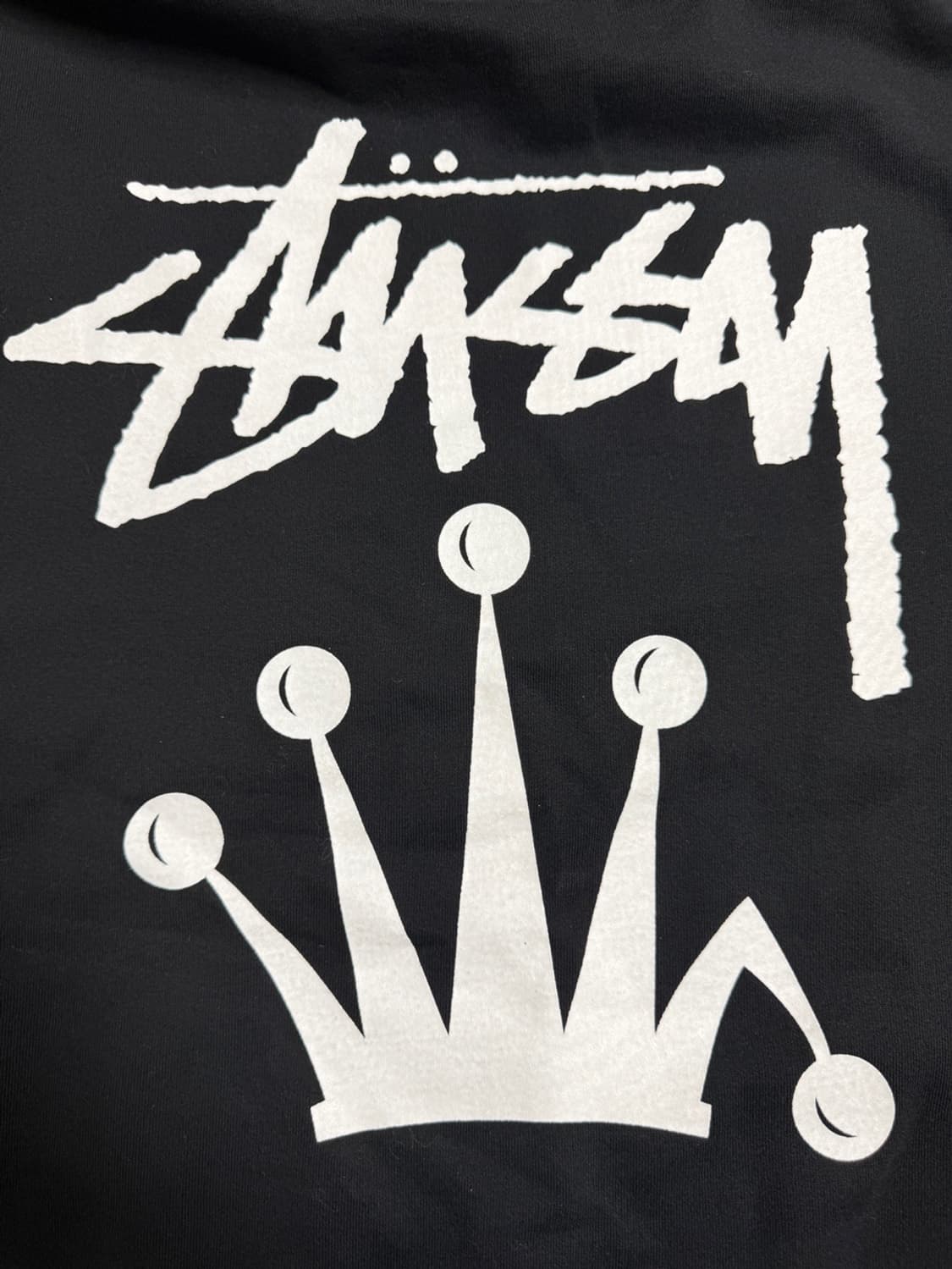 스투시 스탁 크라운  후드 블랙 xl 상품이미지2